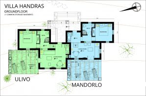 Villa Handras Apartments Architect Drawing Aegiali Amorgos
